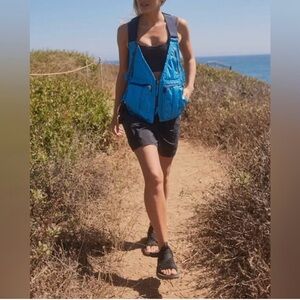 Free People Movement Outdoors Pursuit Utility Women’s Blue Vest OS NWT